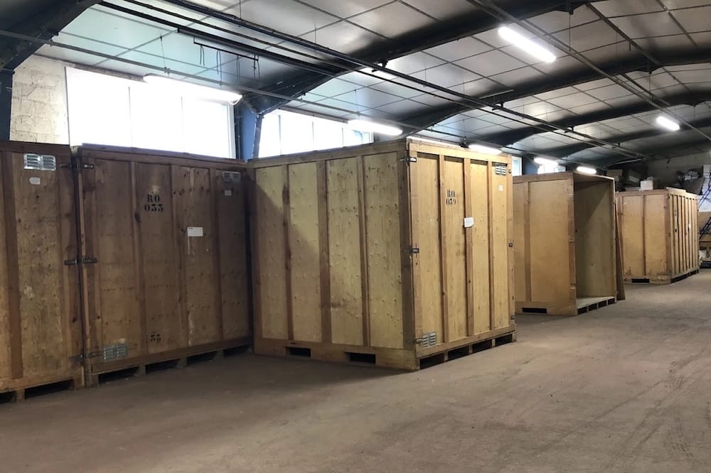 Boxes de stockage en bois ventilés